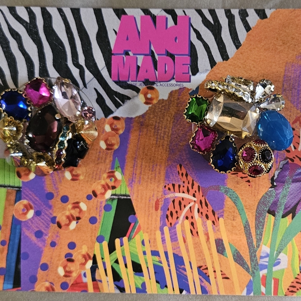 Multicolor Statement Earrings